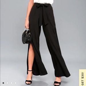 Lulu’s Black Wide Leg Pants